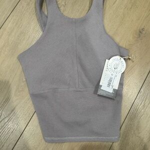 Vuori grey Ribbed Tank Top